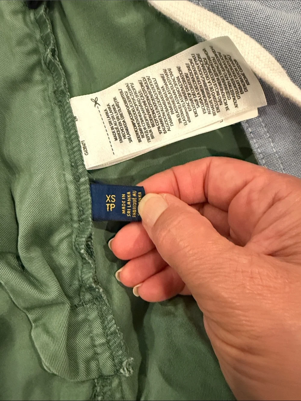 Polo by Ralph Lauren Green Cotton Flat Front Men's Shorts